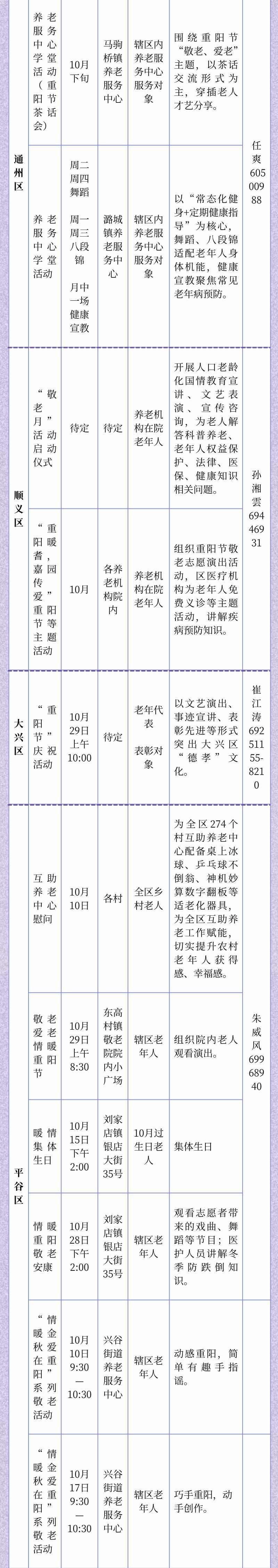 2025年北京敬老月活动有哪些?附清单